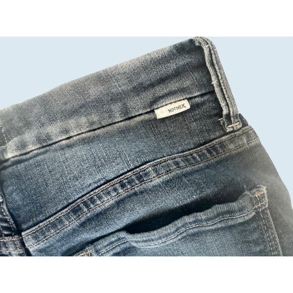 MOTHER High Waisted Looker Crop Raw Hem Jean Size 26 - Picture 6 of 8